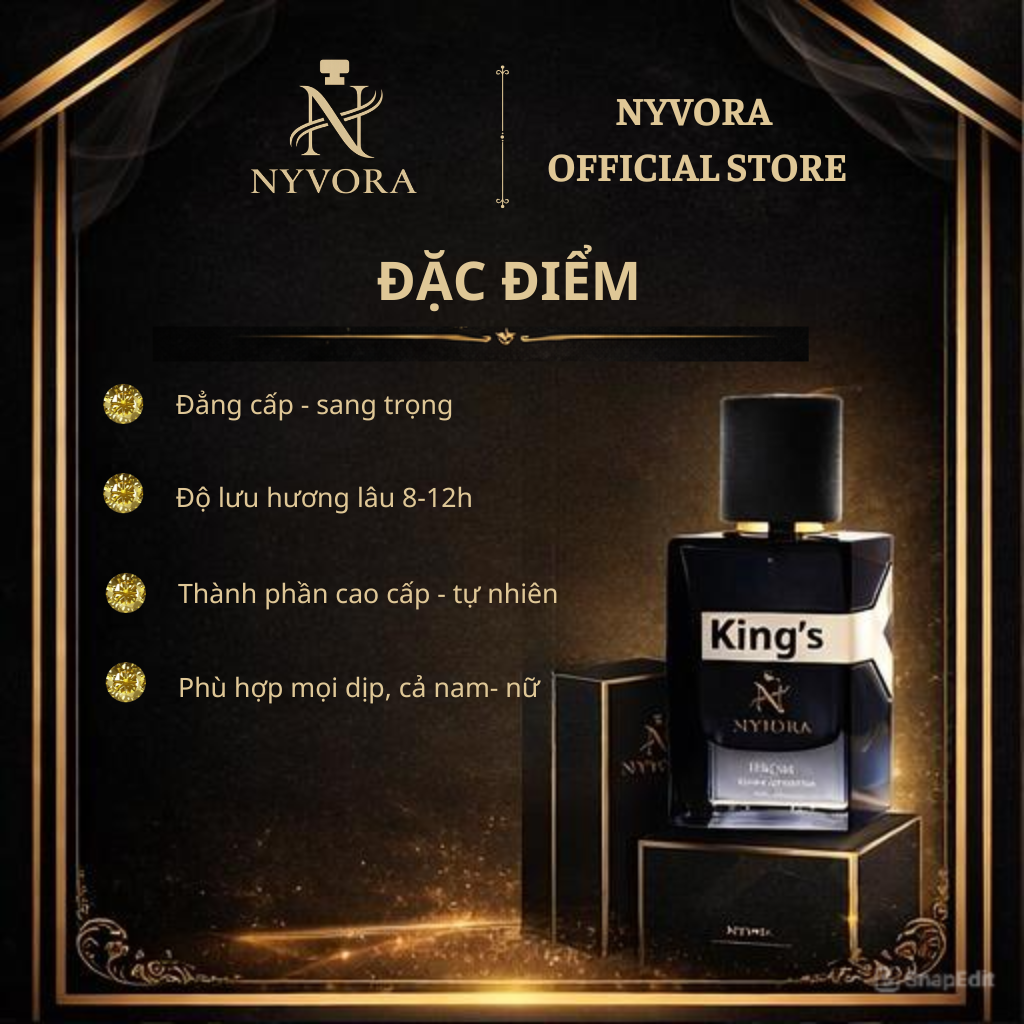 Nước hoa unisex NYVORA 24h Dying Light – Nước hoa thơm - Ảnh 6