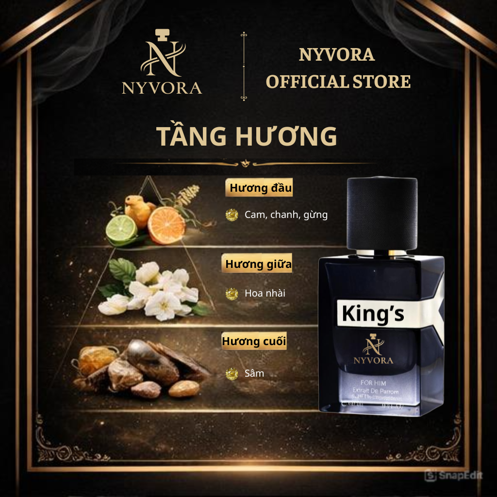 Nước hoa unisex NYVORA 24h Dying Light – Nước hoa thơm - Ảnh 3