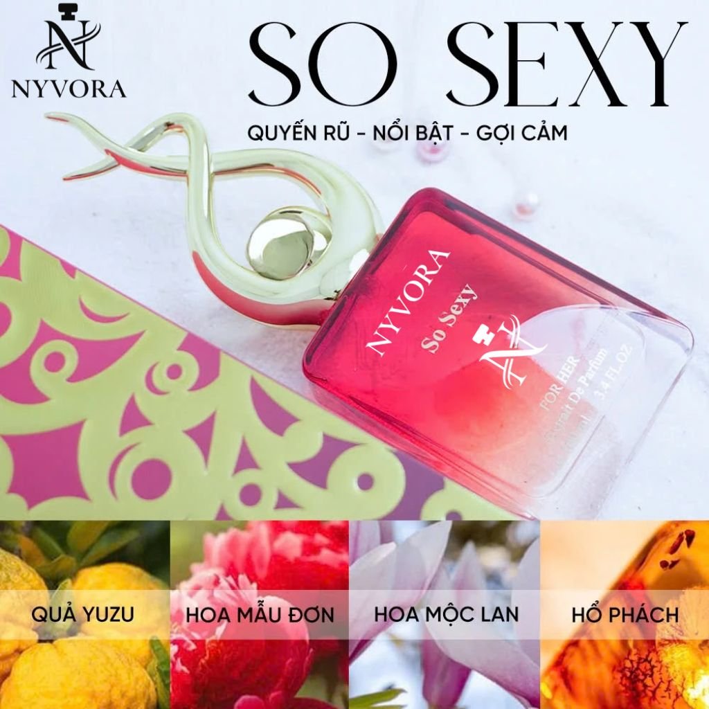Nước Hoa Nữ NYVORA So Sexy - Extrait De Parfum 100ml - Ảnh 6