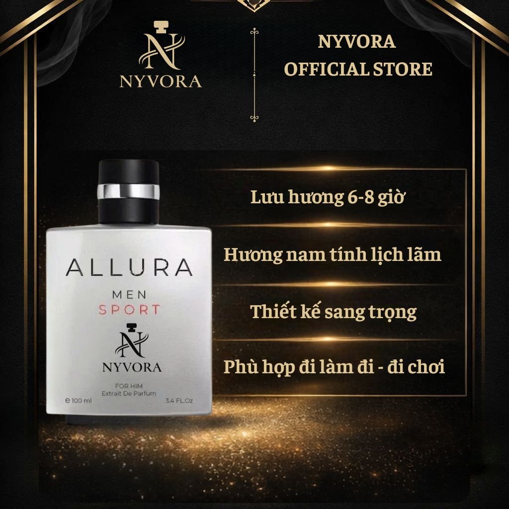 NYVORA Allura Men Sport – Nước Hoa Nam Phong Cách Thể Thao - Ảnh 5