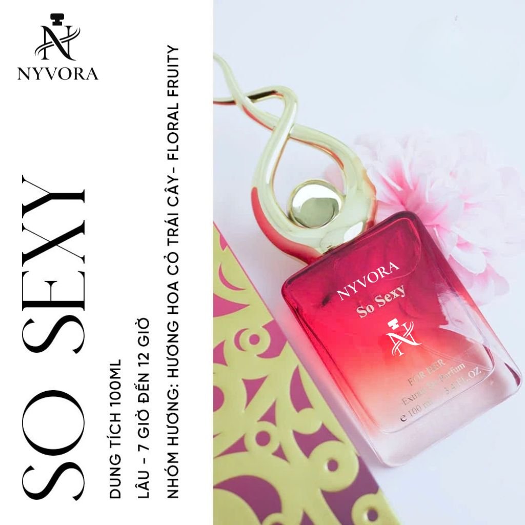 Nước Hoa Nữ NYVORA So Sexy - Extrait De Parfum 100ml - Ảnh 2