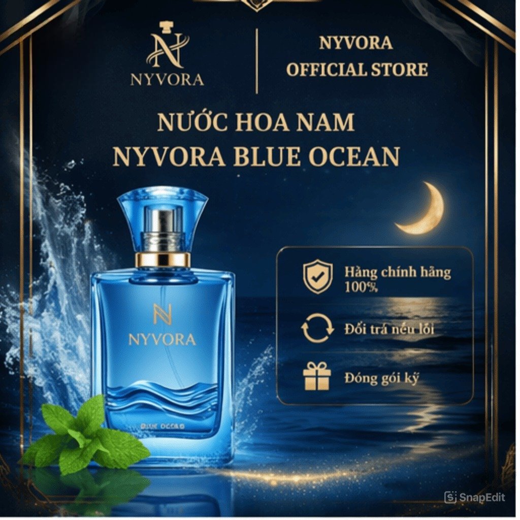 NƯỚC HOA NAM NYVORA BLUE OCEAN - 50ml - Ảnh 5
